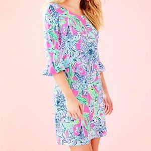 Lilly Pulitzer Sophie Ruffle Dress 3/4 Sleeved